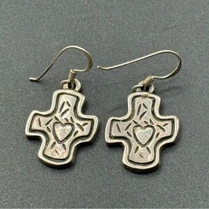 Vintage Earrings MARKED 925 STERLING SILVER. (7.9 grams)